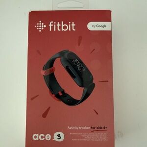 Fitbit Ace 3 Kids Smartwatch - Black and Red